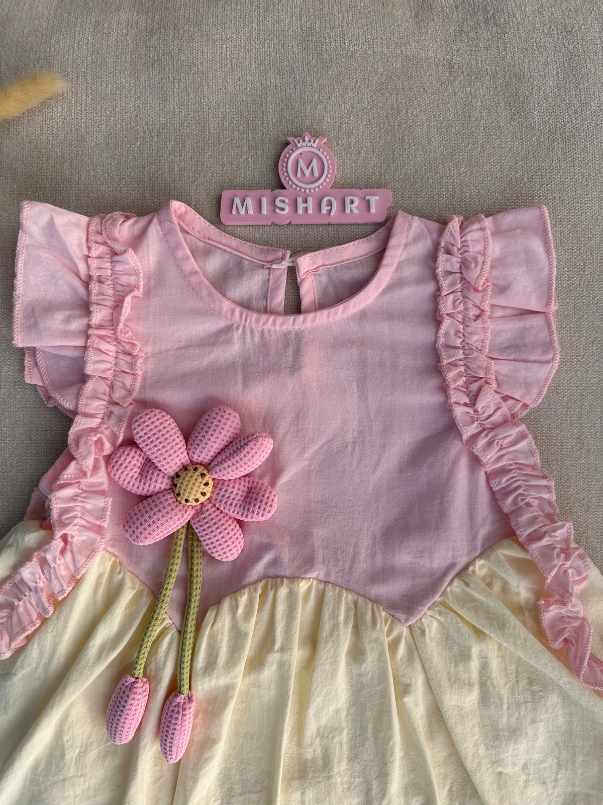 Pink flower dress