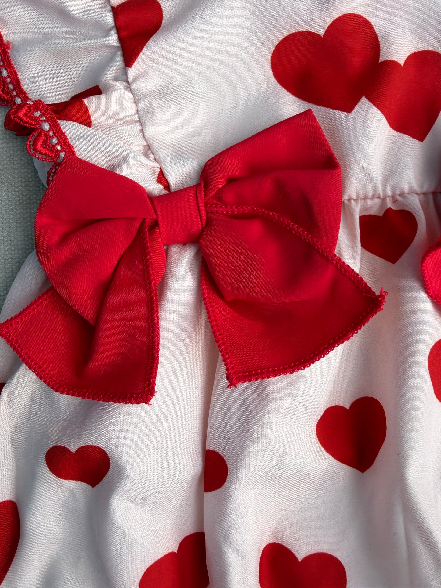 Sweetheart Bow Romper Set
